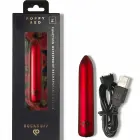 Rocks-Off Rechargeable Vibrating Bullet – 9 cm (3.5″) – Red — Photo 6
