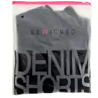 Feel The Vibe šorti ar jostas tipa būra dizainu – melni – L Foto 5