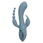 Triple Ecstasy Rabbit Vibrator – Grey — Photo 10