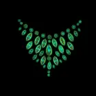 Ķermeņa rotaslietu uzlīmes – krūšu daļai – spīd tumsā Foto 3