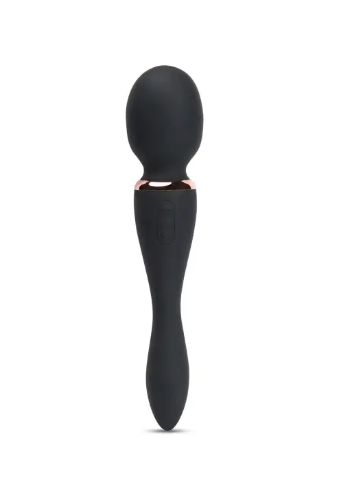 Lokāms Alluvion XLR8 wand vibrators ar diviem motoriem – melns