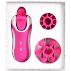 FeelzToys Clitella – компактный клиторальный стимулятор со сменными насадками – розовый — Фото 5