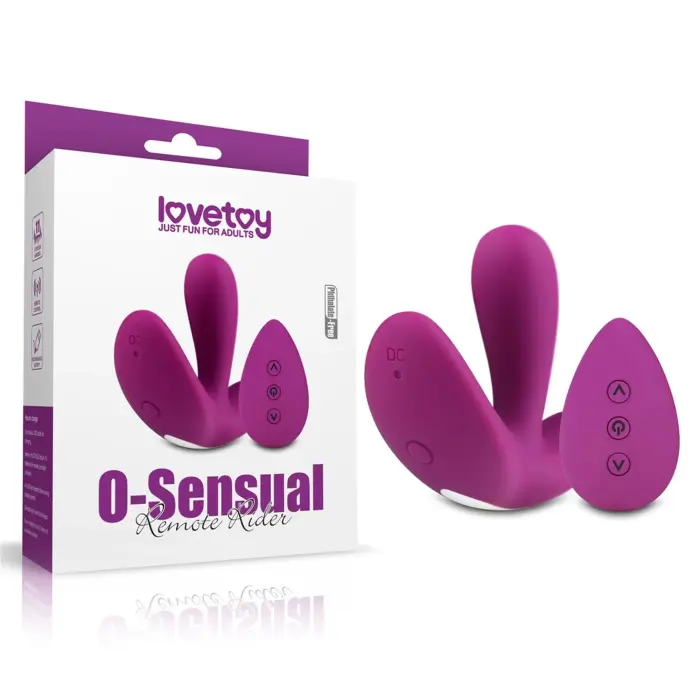 O-Sensual Remote Rider vibrators – 18 cm (7″) – violets
