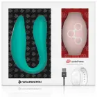 Wearwatch Dual Technology porų vibratorius su WatchMe nuotolinio valdymo laikrodžiu – jūros vanduo/rožinė — Nuotrauka 6