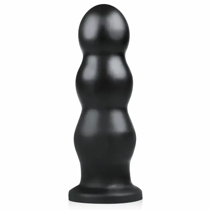 BUTTR Tactical III didelis gyslotas analinis kištukas su plokščiu siurbtuku – 18.5 cm – Juodas