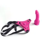 Adjustable Strap-On Dildo – 14 cm (5.5″) – Pink — Photo 2