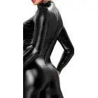 Noir Handmade – wetlook kombinesoon paelutuse ja 3-suunalise tõmblukuga – must – L — Foto 6