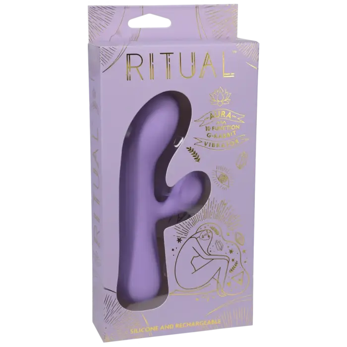 Aura - Uzlādējams truša vibrators - violets