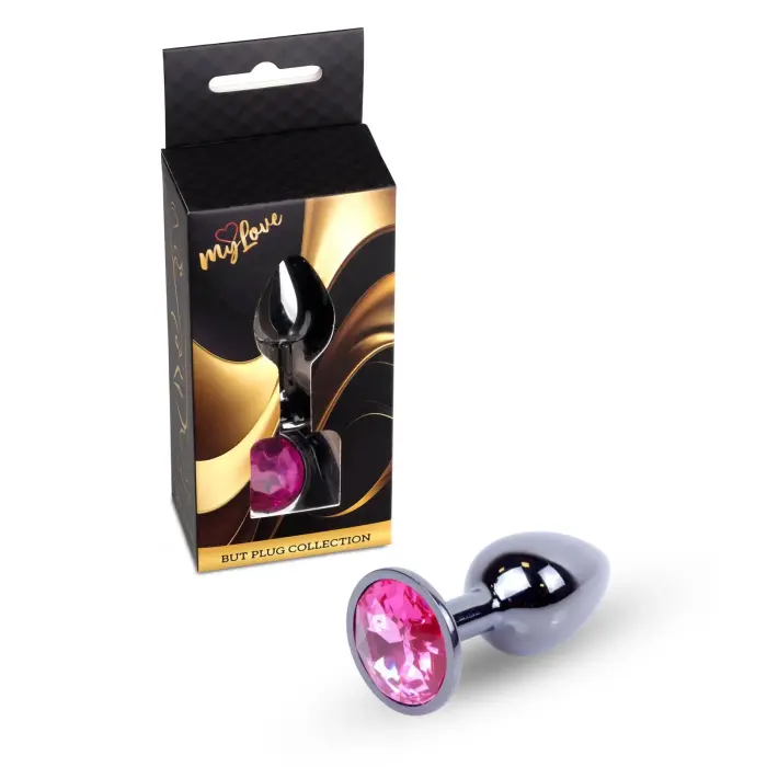MyLove Toys Jewellery Dark Silver anālais spraudnis – Rozā