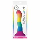 NS Novelties Colours Wave dildo – 17 cm (6.7″) – varavīksnes krāsu — Foto 2