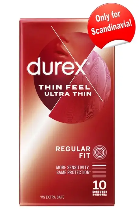 Durex Feel īpaši plāni prezervatīvi – 10 gab.