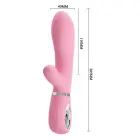 PRETTY LOVE Thomas кролик-вибратор для точки G – 18 см (7″) – розовый — Фото 5