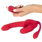 You2Toys Strapless Strap-On Triple Teaser vibratoru trio – 23 cm – rozā — Foto 7