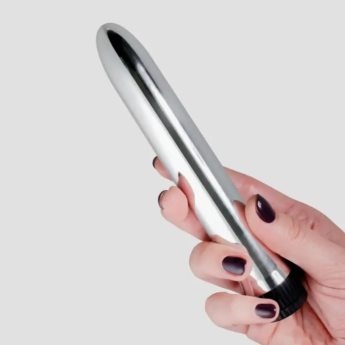 CRUSHIOUS CLASSIC VIBE VIBRATORS – 17.5 cm (6.9″) – sudraba Foto 6