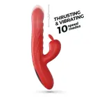 CRUSHIOUS Lapin triušio vibratorius su stūmimo funkcija – 21.5 cm (8.5″) – raudonas — Nuotrauka 7
