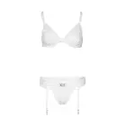 Be Mine Lace Bra and Panty Set – White – L/XL — Photo 16