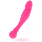 INTENSE Rick dvipusis lankstus dildo – 18 cm (7″) – rožinis — Nuotrauka 2