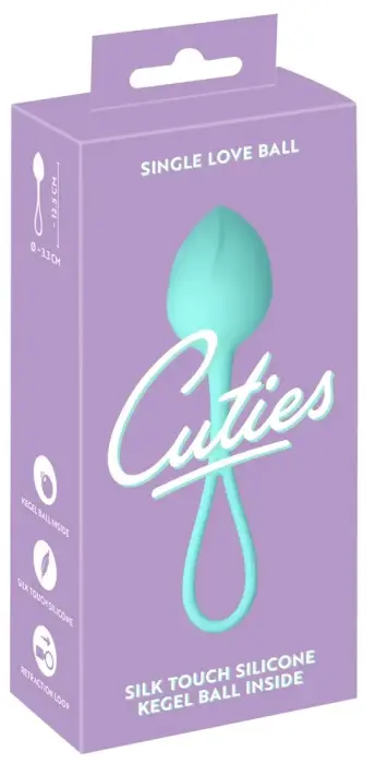 Cuties утяжелённый вагинальный шарик – зелёный