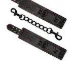 Bondage Fetish Pleasure Ankle Cuffs – мягкие наручники на лодыжки из искусственной кожи с D-кольцами — Фото 5