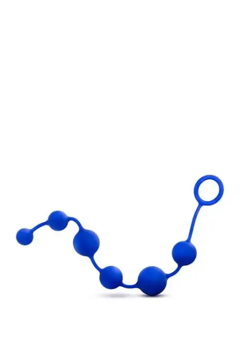 Performance Silicone Anal Beads – Indigo – Blue Photo