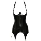 LateX viršus su kojinių dirželiais ir atidarytomis krūtinės dalimis – 2XL — Nuotrauka 6