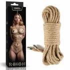 Rebellion Reign Rustic Hemp Bondage Rope – bondaaži nöör – kanep – looduslik – 10 m — Foto 1