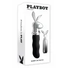 Playboy Bunny on the Go – компактный вибратор с дорожным чехлом – розовый — Фото 1
