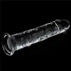 LoveToy Flawless Clear Dildo – realistlik dildo – TPE – läbipaistev – 17,8 cm — Foto 4
