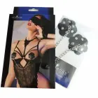 Chilirose CR 4675 Self-Adhesive Nipple Covers Black with Silver Chain — Photo 2