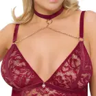 Cottelli Curves bodis – raudonas – XL — Nuotrauka 5