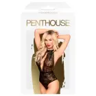 Penthouse Toxic Powder melns mežģīņu bodijs L/XL – Elegants ziedu mežģīņu bodijs — Foto 3