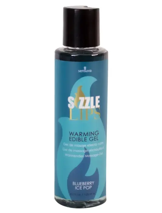 Sensuva Sizzle Lips съедобный согревающий гель Blueberry Ice Pop – 125 мл