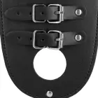Ouch! Xtreme – PU leather chastity belt with straps – black — Photo 5