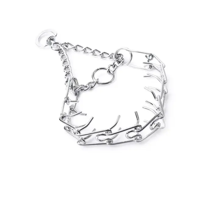 Pin Collar with Double Row of Pins – Silver