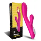 Spark sildošais G-punkta vibrators ar klitora stimulatoru – 22.4 cm (8.8″) – rozā — Foto 1