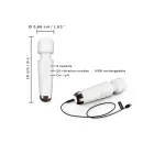 Marc Dorcel Mini Wanderful vibrators – 15.5 cm (6.1″) – balts — Foto 3