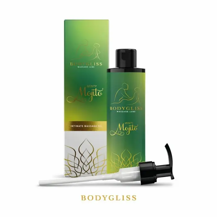 BodyGliss Minty Mojito masāžas un lubrikācijas eļļa – 150 ml