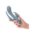 Triple Ecstasy Rabbit Vibrator – Grey — Photo 8