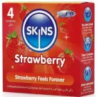 Skins Strawberry kvaliteetsed maasikamaitselised latekskondoomid – 4 tk — Foto 2