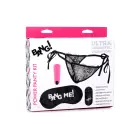 Power Panty – nėriniuotos kelnaitės su nuotoliniu būdu valdoma vibrokulka ir akių raiščiu — Nuotrauka 1