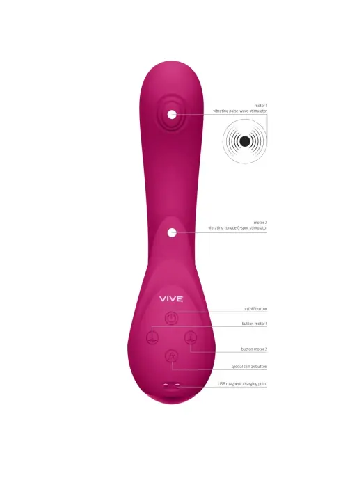 Miki Vibrator – 17 cm – Pink