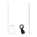 Vibrating Cock and Ball Ring with Paw Stimulator – Black — Photo 4