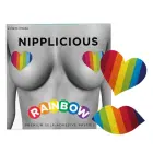 Rainbow Heart & Lips – spenelių lipdukai – vaivorykštinė — Nuotrauka 1