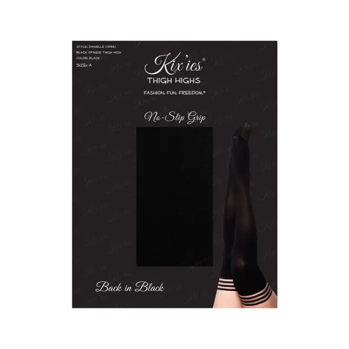 Kix'ies Danielle чулки до бедра – чёрные – C