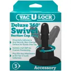 Doc Johnson Vac-U-Lock Deluxe 360 Swivel – siurbtukas su pasukamu tvirtinimu – 2 vnt. — Nuotrauka 2