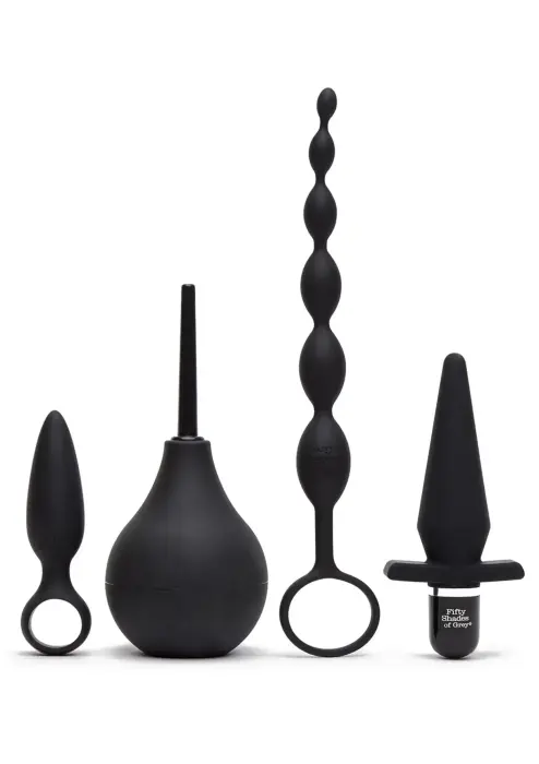 Fifty Shades of Grey Anal Kit – 4 pcs – Black