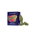 FORTO Vibrating Anal Plug – anālais spraudnis – silikons – zaļš – 10 režīmi — Foto 4