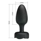 PRETTY LOVE Osborn – Silicone Anal Plug with 10 Vibration Modes – 14 cm – Multicolored — Photo 7
