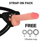RockArmy Kingcobra Liquid Silicone System with Harness – 24 cm (9.5″) – Skin — Photo 1