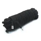 Deluxe BDSM Cotton Rope – Black – 20 m — Photo 1